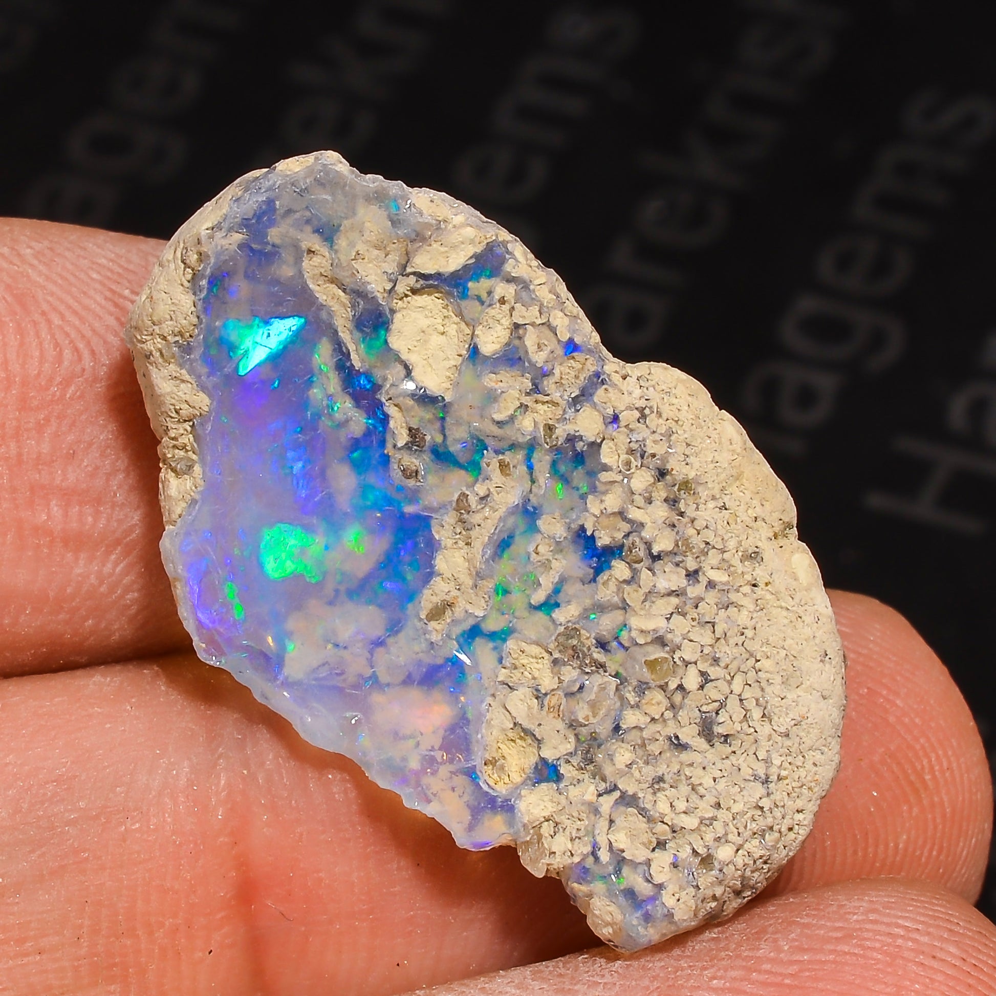 12 Ct White Ethiopian Opal – Hand-Selected Gem by Armonia Gems