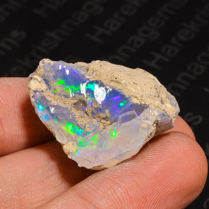 29 Ct Raw White Ethiopian Opal – Rare Gemstone by Armonia Gems
