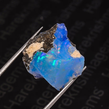 Natural 13 Ct White Ethiopian Opal Gemstone