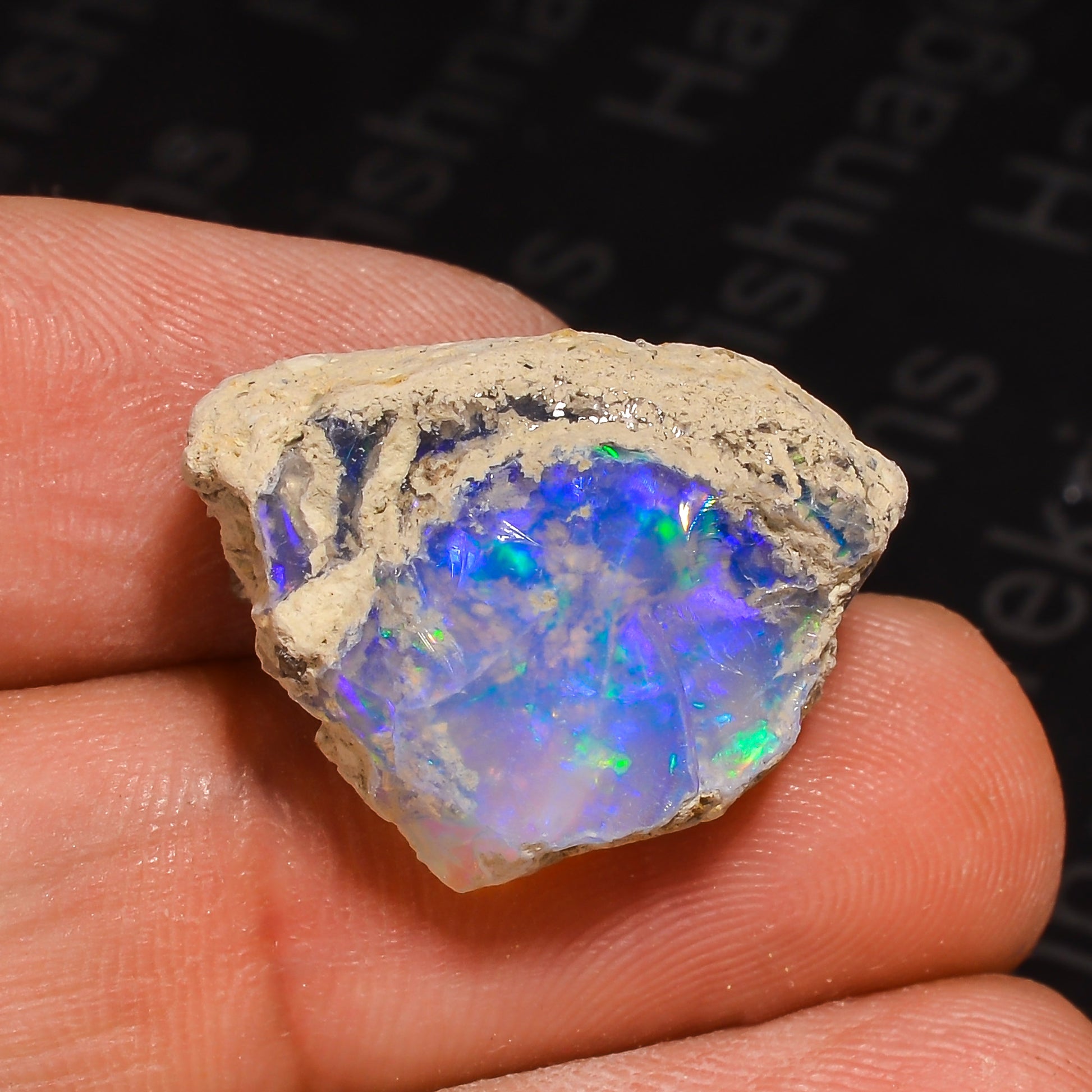 12 Ct White Ethiopian Opal – Premium Artisan Gem by Armonia Gems