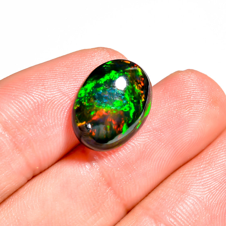 5CT Black Ethiopian Opal Cabochon