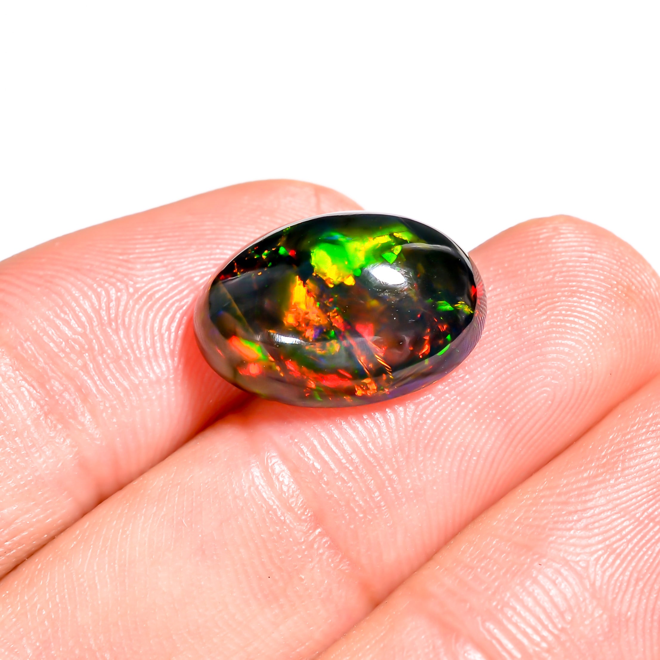 6.5CT Black Ethiopian Opal Cabochon