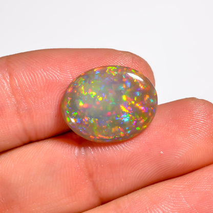 Genuine Brown Ethiopian Opal 3.50 carat oval stone 
