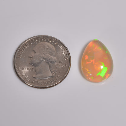 Multi fire 9.00 carat Ethiopian Opal cabochon gemstone 
