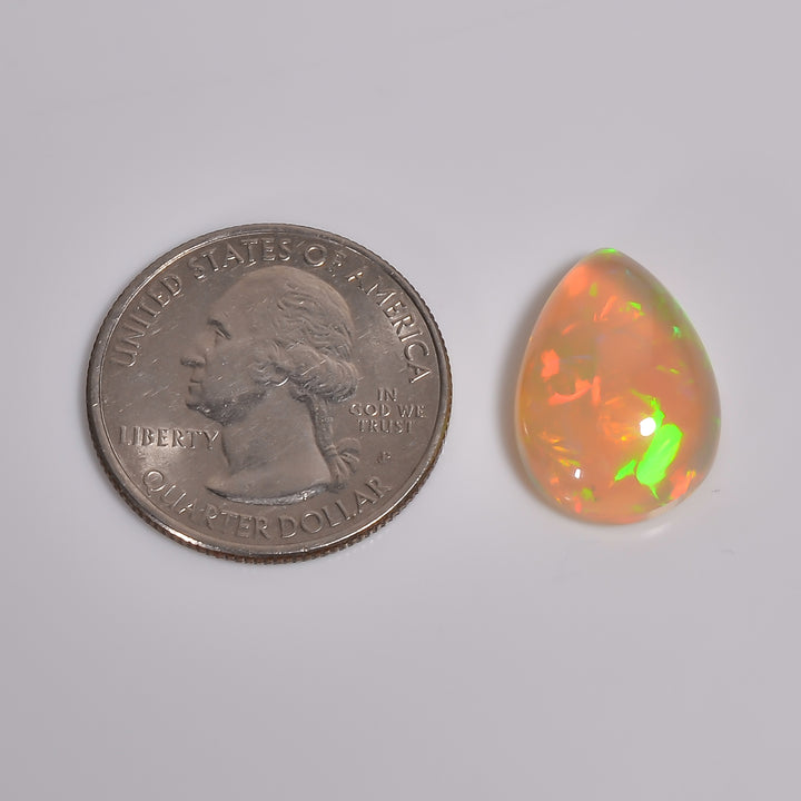 9CT White Ethiopian Opal Cabochon