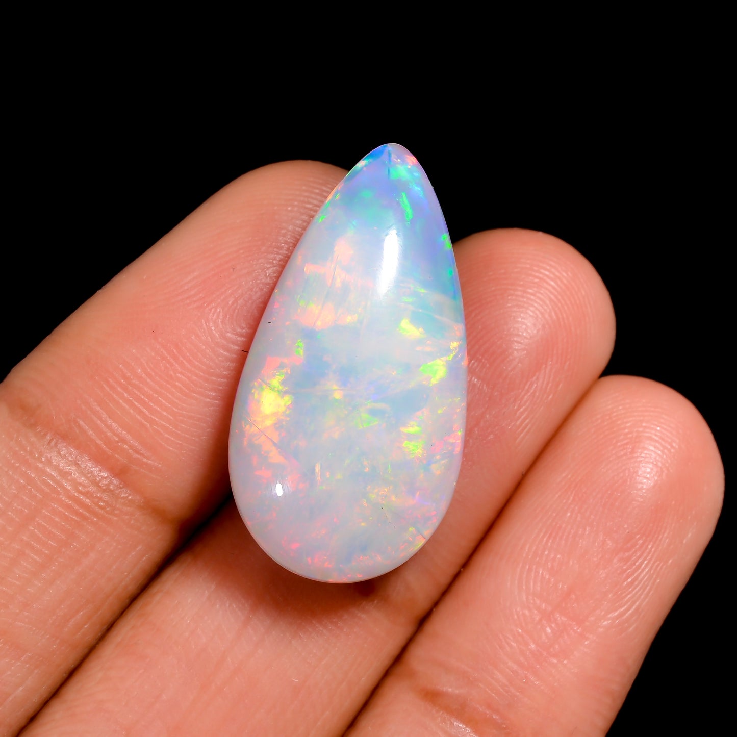 Unique white Ethiopian Opal Cabochons Gemstone for all jewellery
