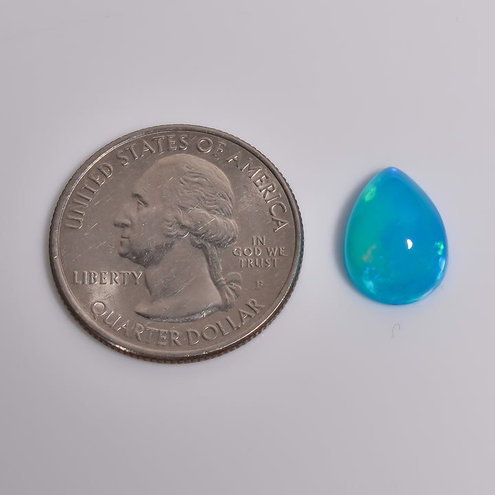 3.5CT Sky-blue Ethiopian Opal Cabochon