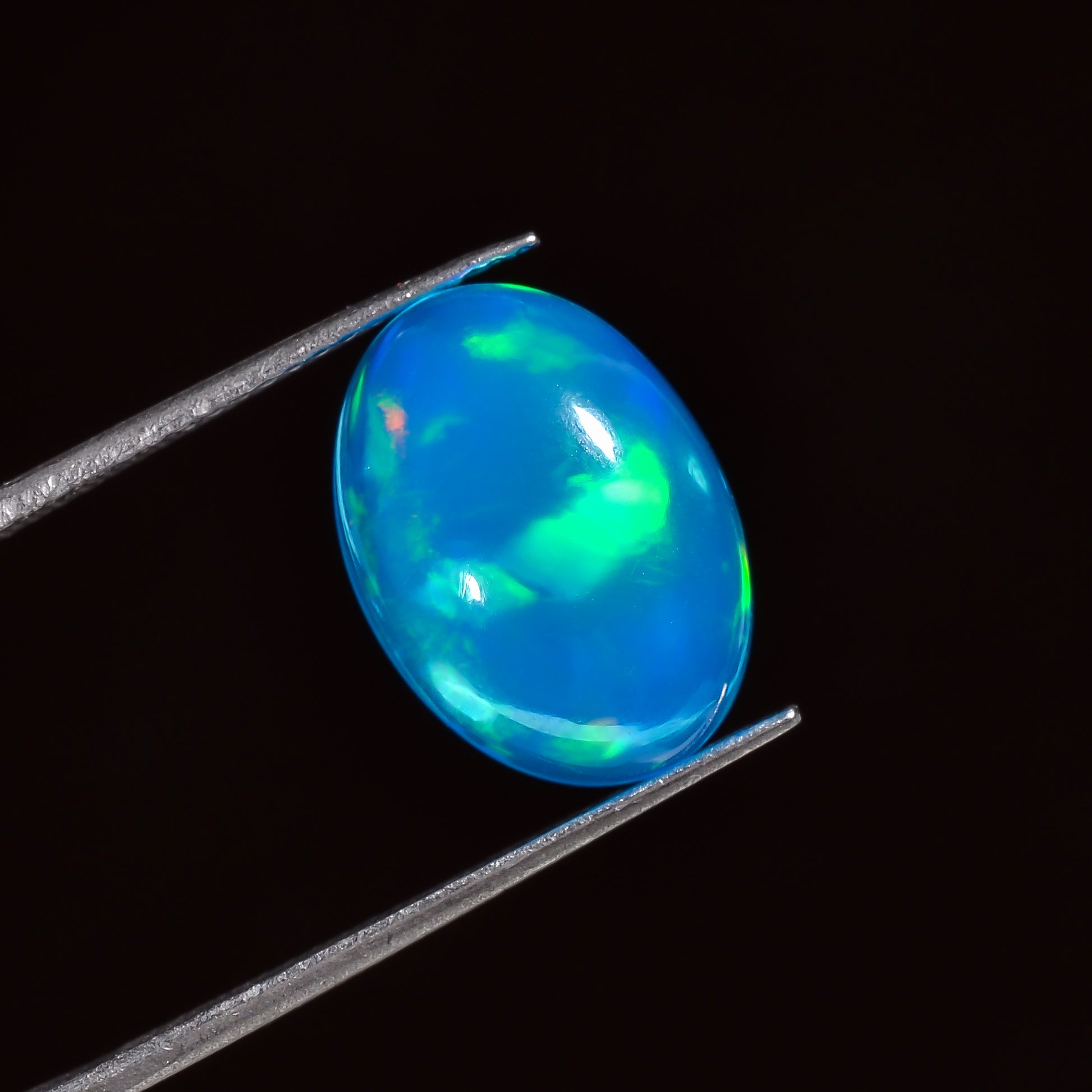 Natural 3.50 Cts Sky Blue Ethiopian Opal Oval loose stone 
