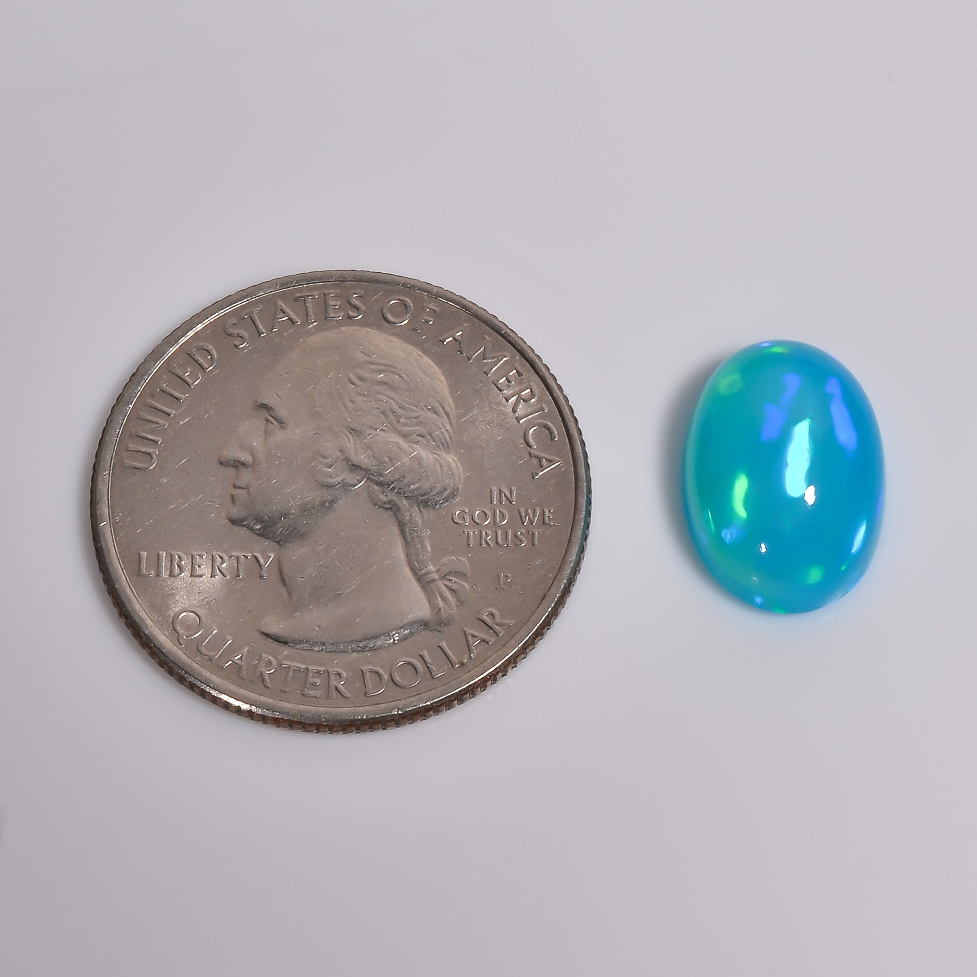 100% Natural Sky Blue Ethiopian Opal Cabochons 

