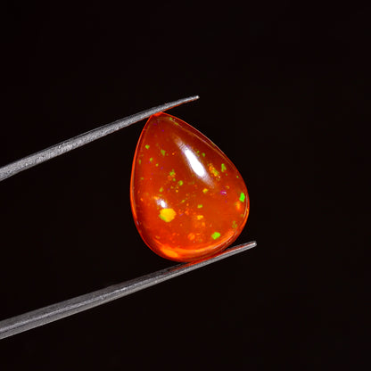 Natural 7.00 Cts Ethiopian Opal Pear Cut Stone 
