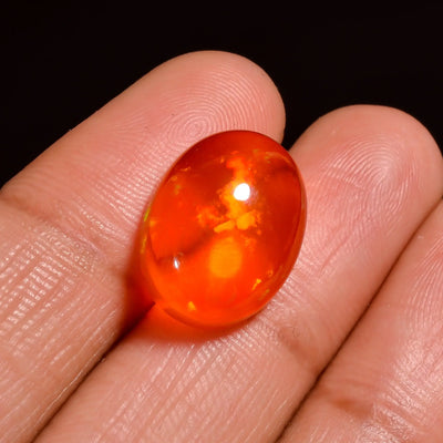Orange Ethiopian Opal Cabochon