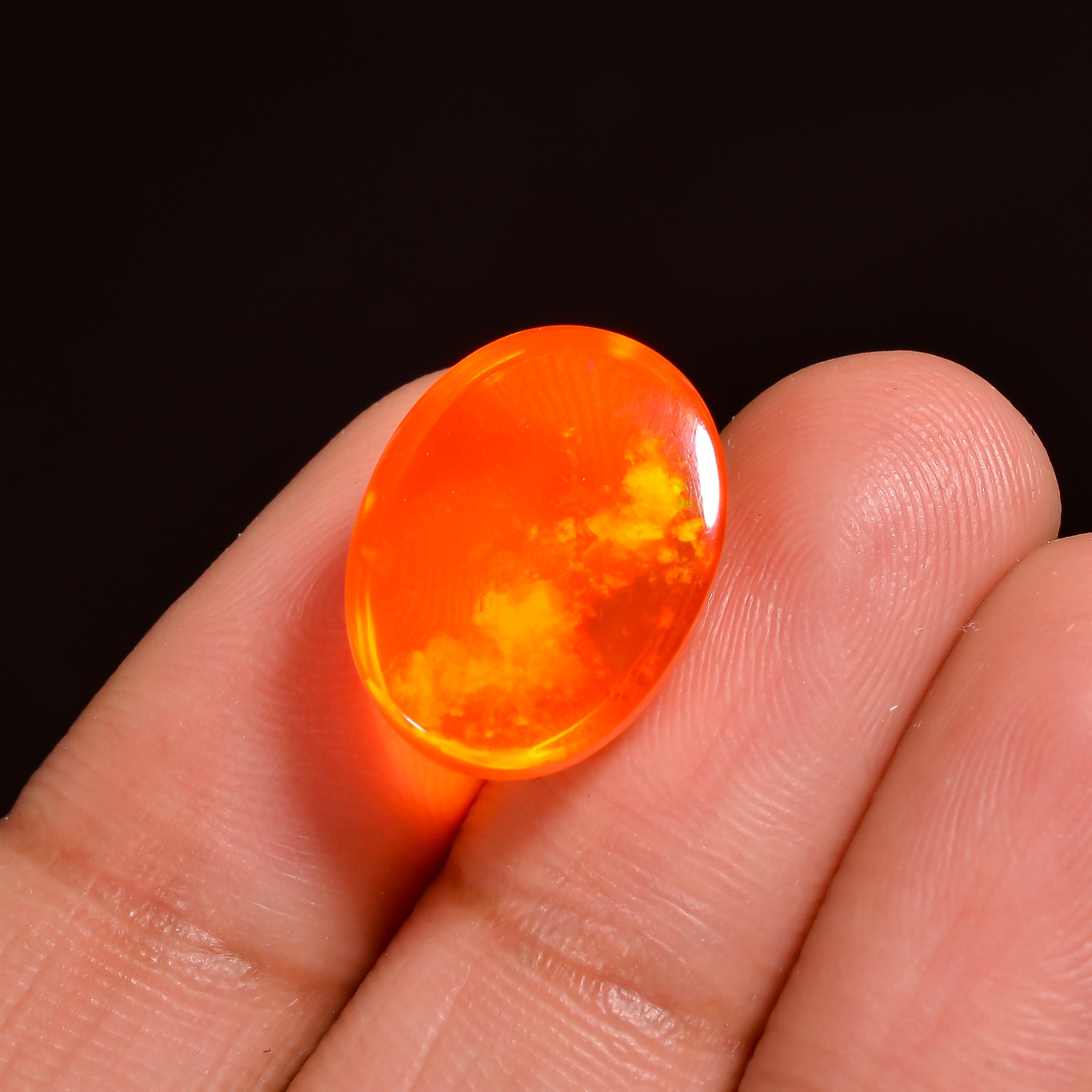 6.5CT Orange Ethiopian Opal Cabochon