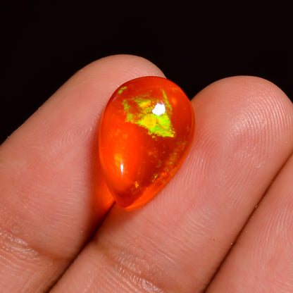 AAA+  Quality fire Ethiopian opal Cabochons pear shape gemstone 
