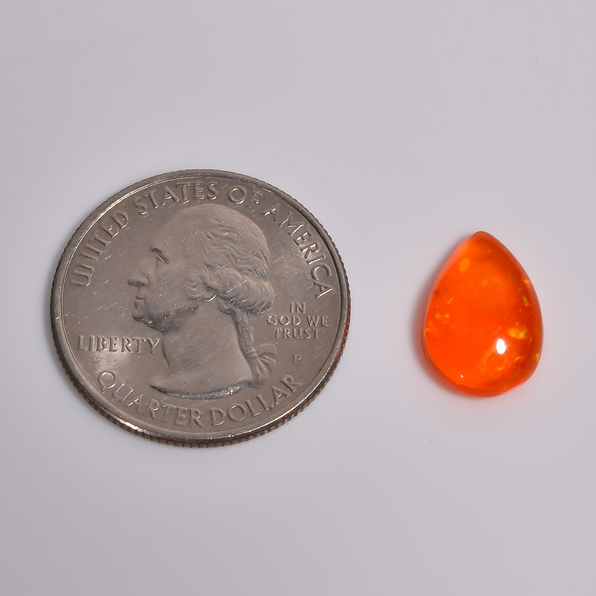 Pear shaped Ethiopian Opal Loose Gemstone 
