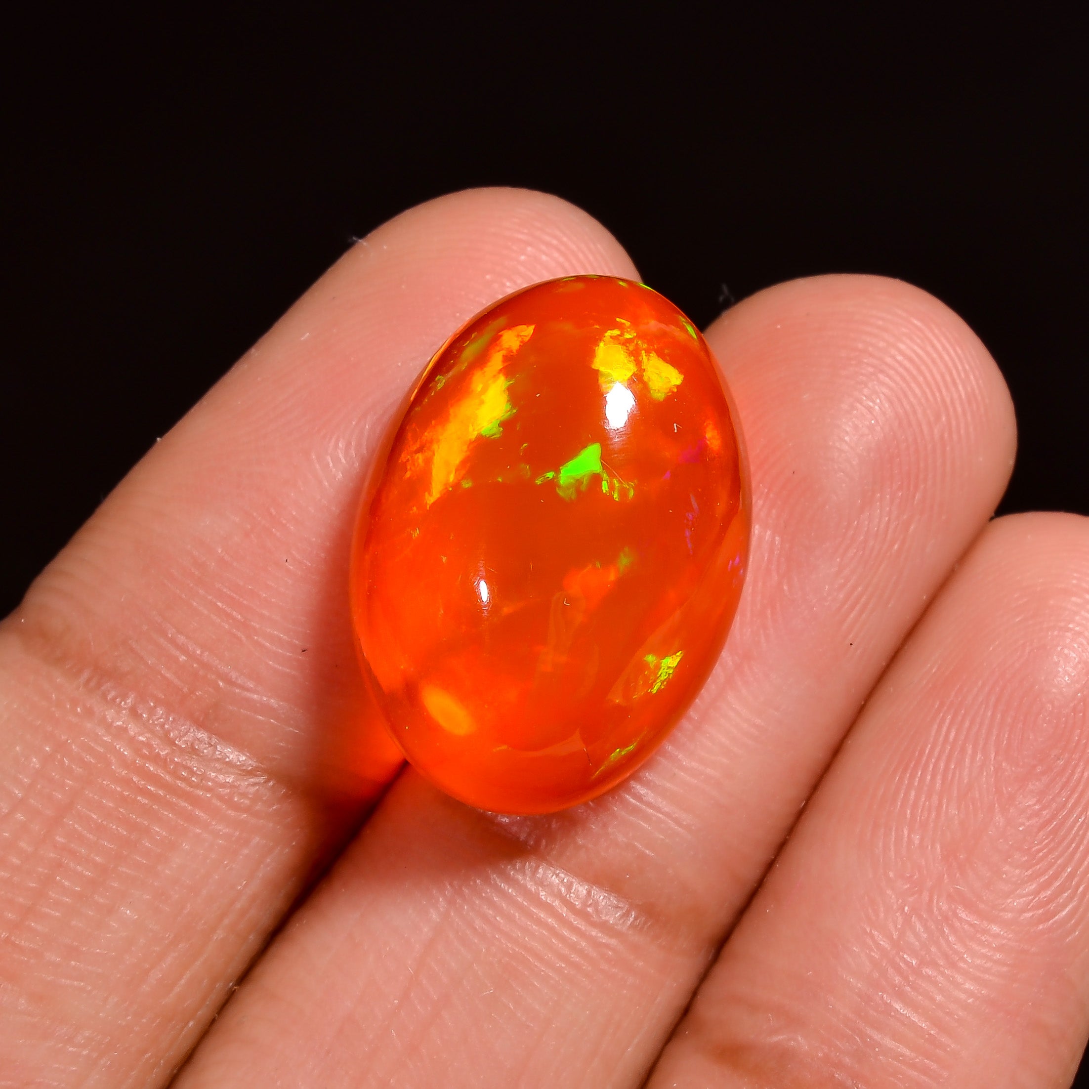 10.5CT Orange Ethiopian Opal Cabochon