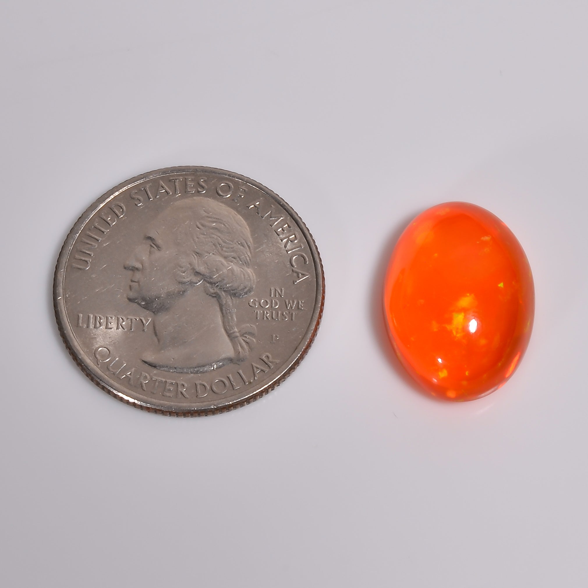 10.5CT Orange Ethiopian Opal Cabochon