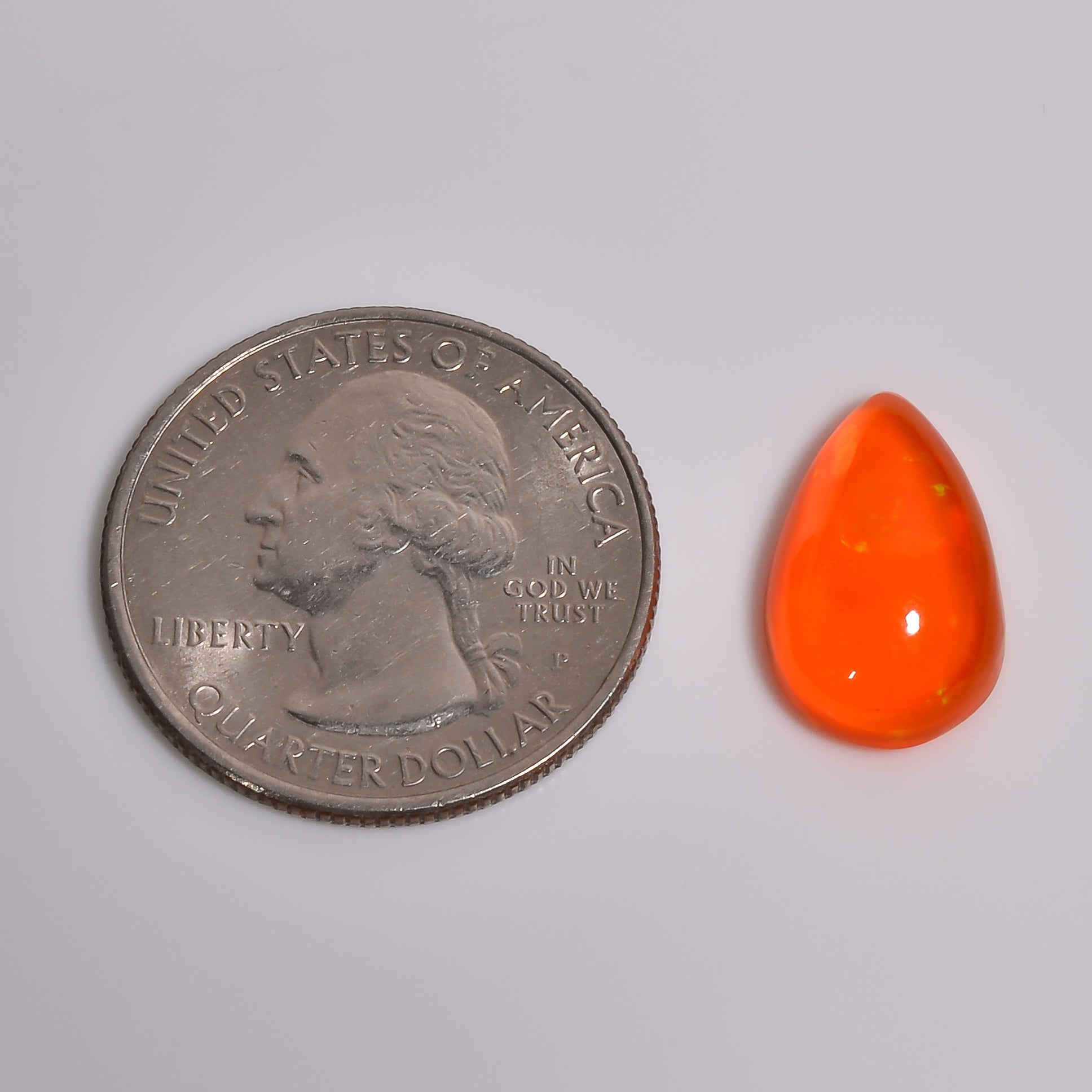 5CT Orange Ethiopian Opal Cabochon
