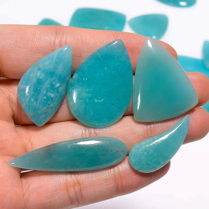 25mm cabochon amazonite for wire wrapping and healing crystals