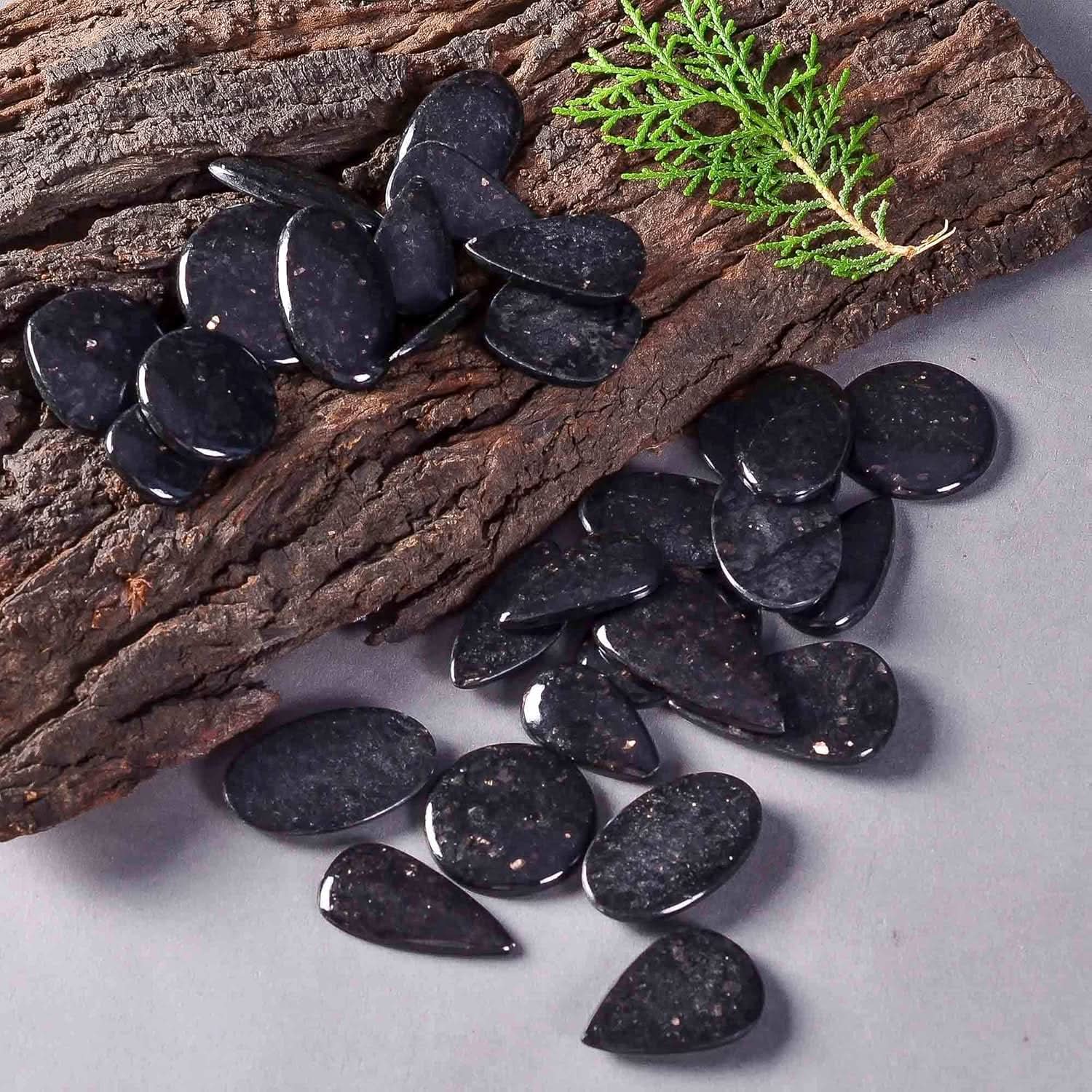 Wholesale nuummite jewelry making supplies 100ct lot