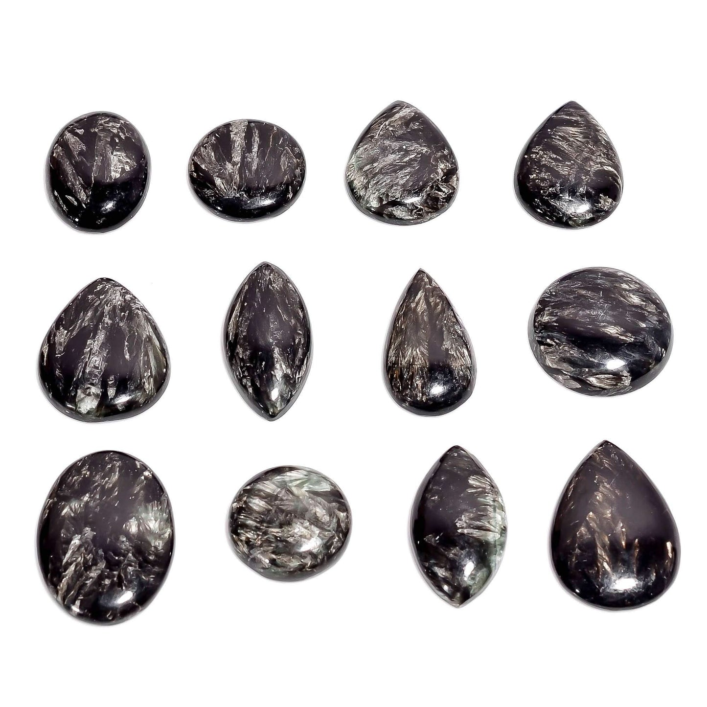 buy natural golden seraphinite cabochon​ in bulk 