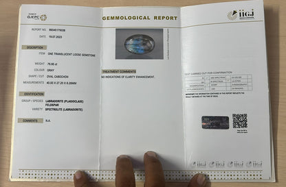 White Ethiopian Opal Cabochon