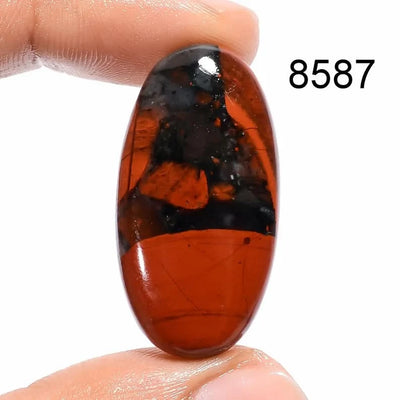 AAA Natural Bloodstone Gemstone Cabochon – Rare African Collector Quality Stone for Jewelry