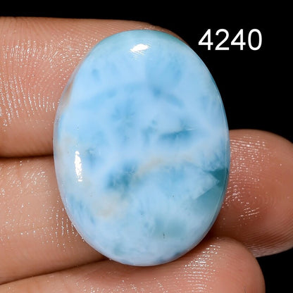 Natural Larimar Cabochon, Blue Gemstone, Flat Back, Mix Shape