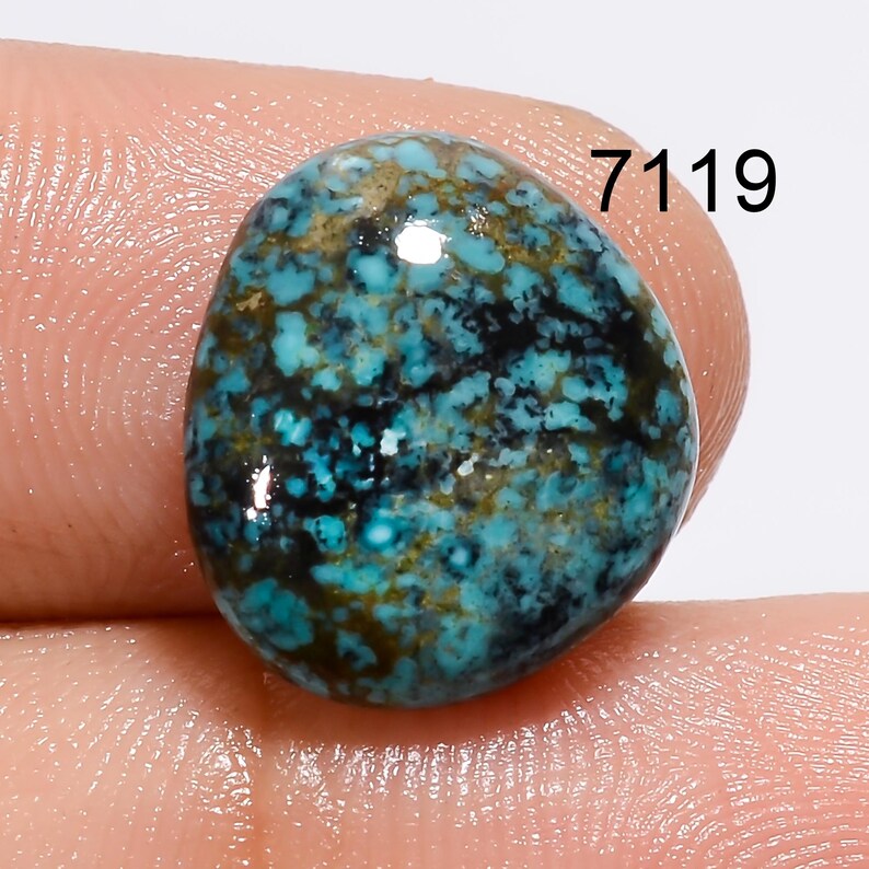 Natural Tibetan Turquoise Cabochon, Loose Gemstone, Jewelry Making Supply