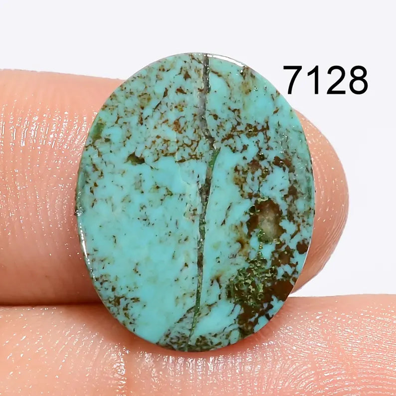 Natural Tibetan Turquoise Cabochon, Loose Gemstone, Jewelry Making Supply