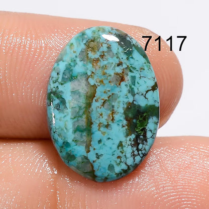 Natural Tibetan Turquoise Cabochon, Loose Gemstone, Jewelry Making Supply
