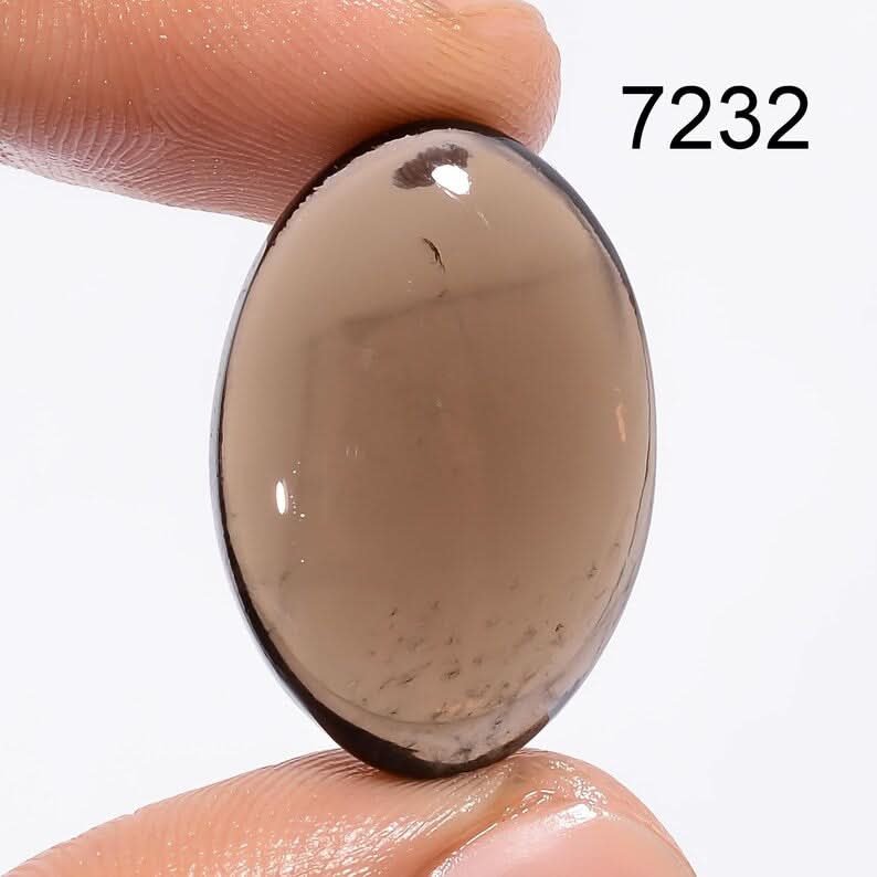 100% Untreated Smoky Quartz Cabochon, Loose Gemstone for Jewelry Making