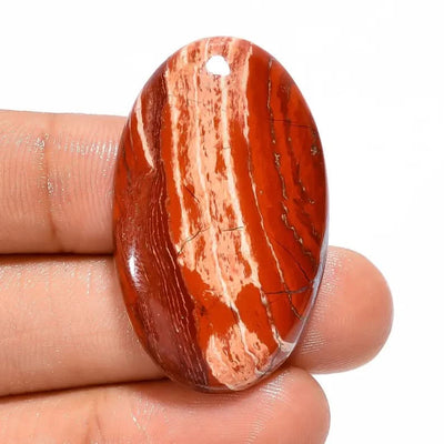 AAA Quality - Natural Snakeskin Jasper Cabochon Red Brown Jasper Gemstone for Jewelry Making & Healing