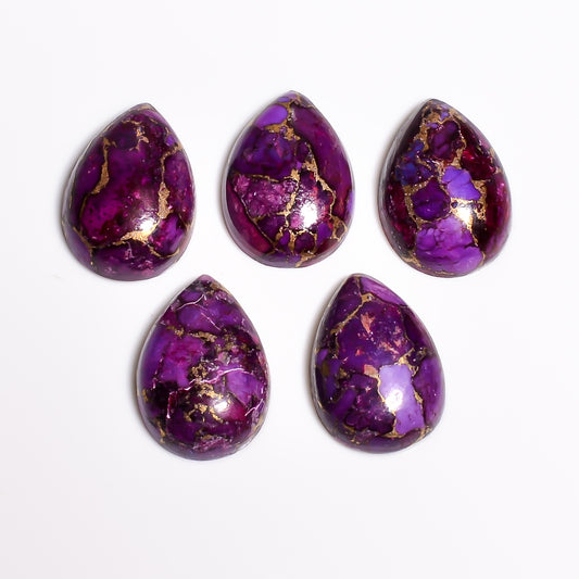 Natural Purple Turquoise stone with visible matrix patterning, useful reference for buyers asking how to tell if turquoise is real