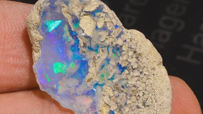 Natural Unheated Raw White Ethiopian Fire Opal | Rough Stone measuring (27X17X7 mm) for Jewelry Making