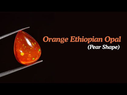 Natural 7.00 Cts Ethiopian Opal Gemstone Pear Cut Cabochons 